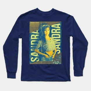 Sandra Cretu / 80s Retro Fan Design Long Sleeve T-Shirt